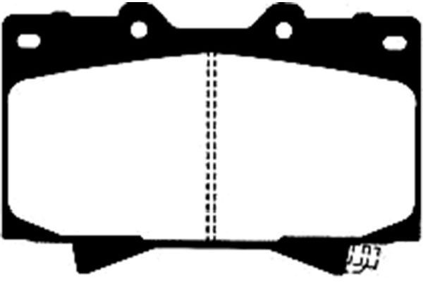 KAVO PARTS Комплект тормозных колодок, дисковый тормоз BP-9040